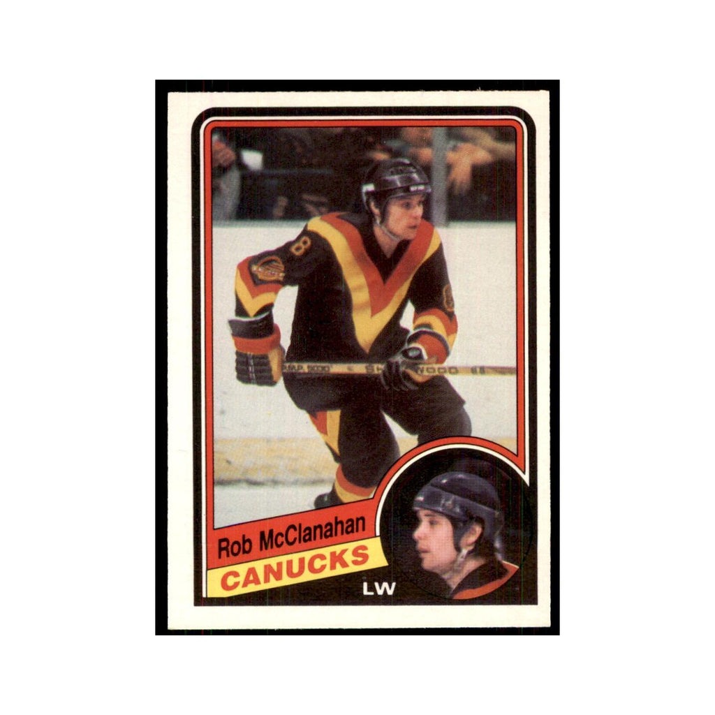 1984 O-Pee-Chee Rob McClanahan Vancouver Canucks #325