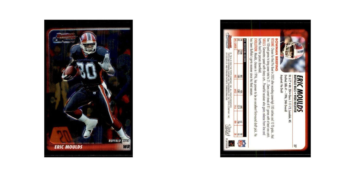 2003 Bowman Chrome Eric Moulds Football Cards #27