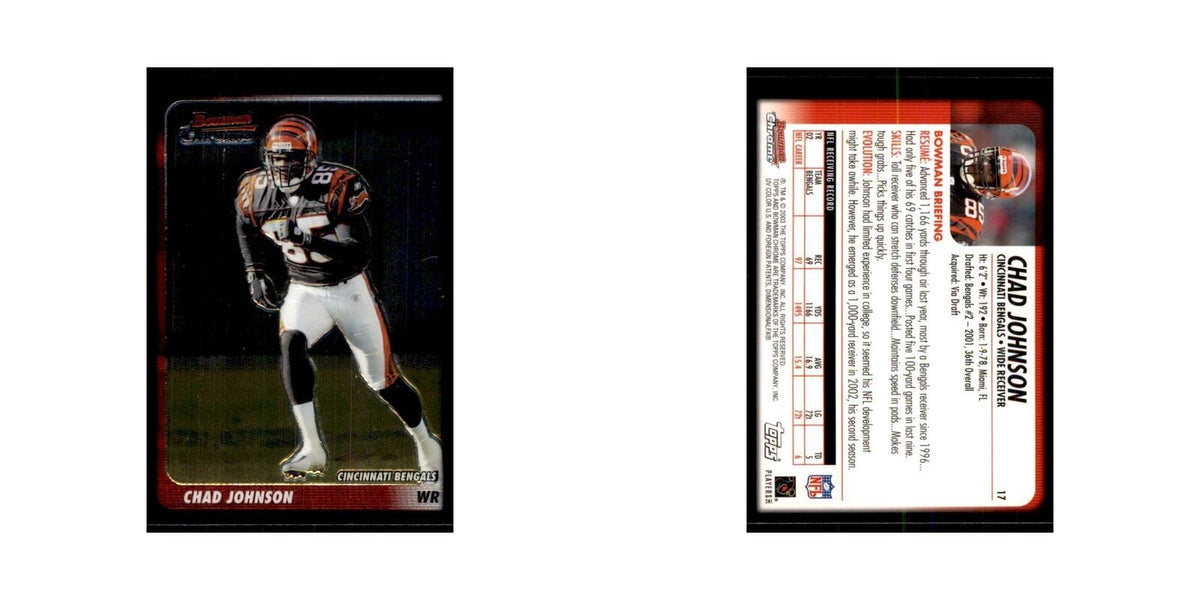 2003 Bowman Chrome Chad Johnson Football Cards #17