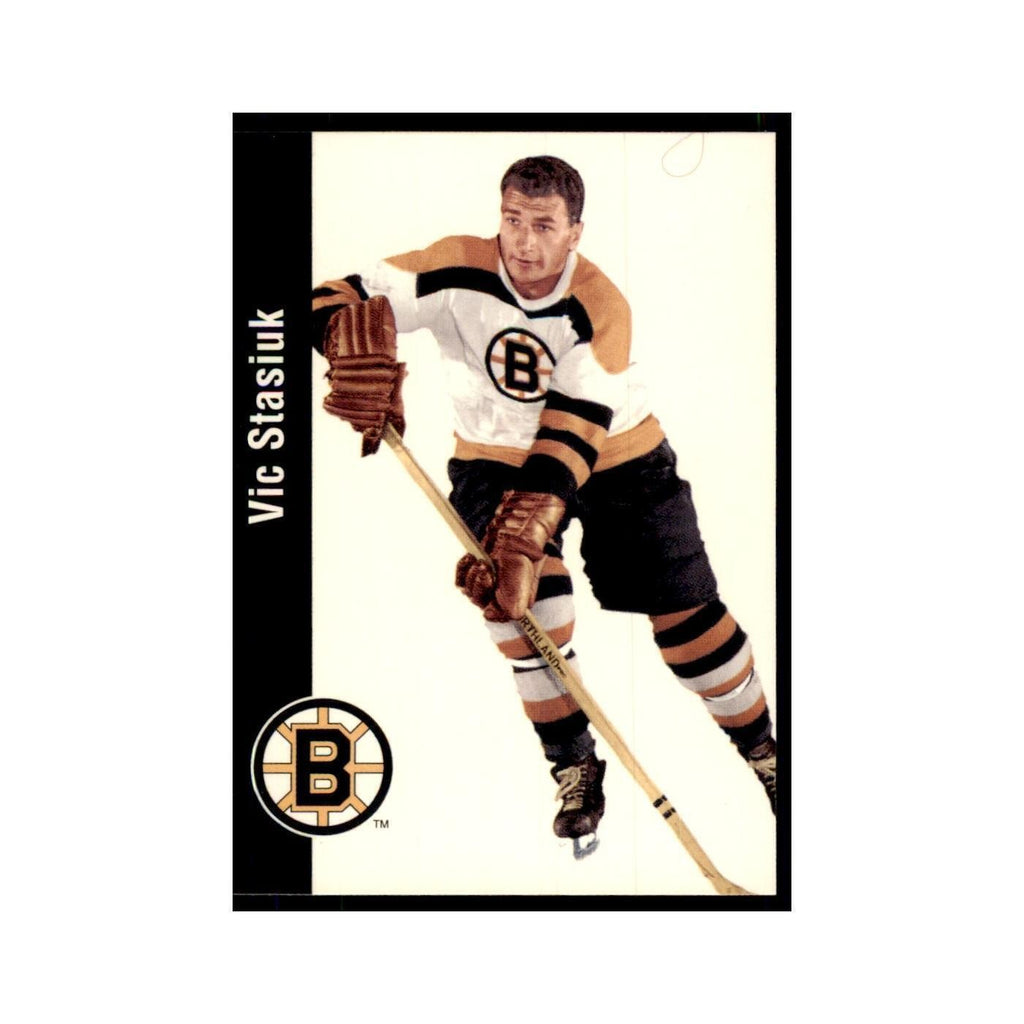1994 Parkhurst Missing Link 1956-57 Vic Stasiuk Boston Bruins #9