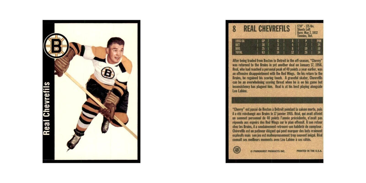 1994 Parkhurst Missing Link 1956-57 Real Chevrefils Boston Bruins #8