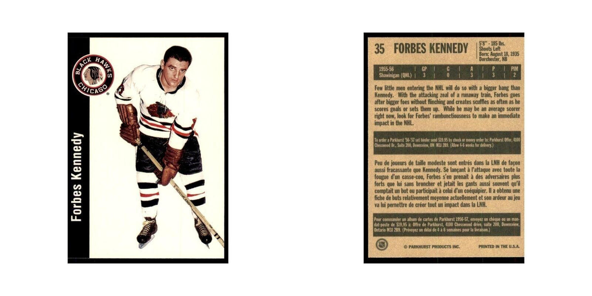 1994 Parkhurst Missing Link 1956-57 Forbes Kennedy Chicago Blackhawks #35