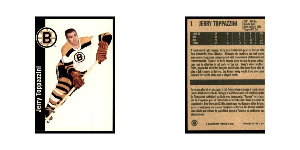 1994 Parkhurst Missing Link 1956-57 Harry Lumley Boston Bruins #1