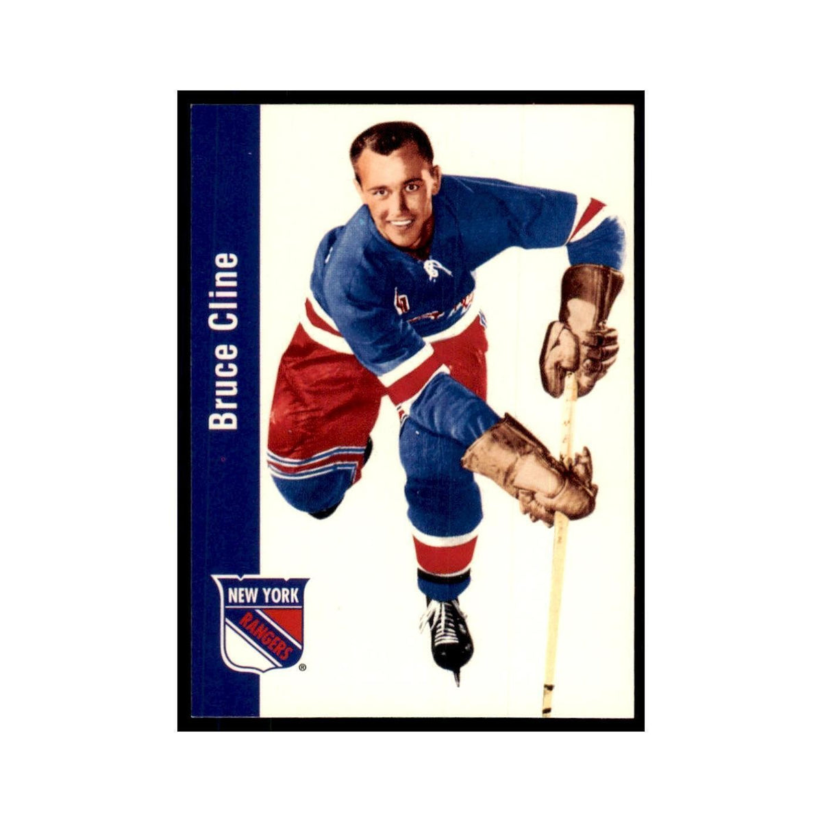 1994 Parkhurst Missing Link 1956-57 Bruce Cline RC New York Rangers #106
