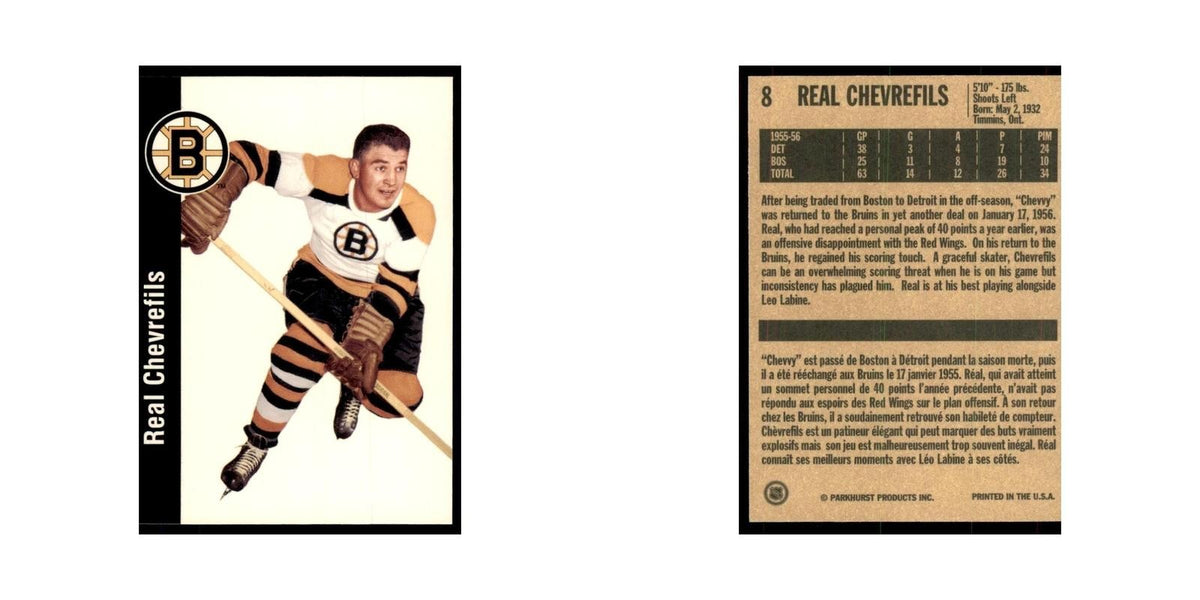 1994 Parkhurst Missing Link 1956-57 Real Chevrefils Boston Bruins #8