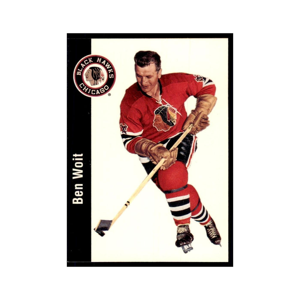 1994 Parkhurst Missing Link 1956-57 Benny Woit Chicago Blackhawks #40