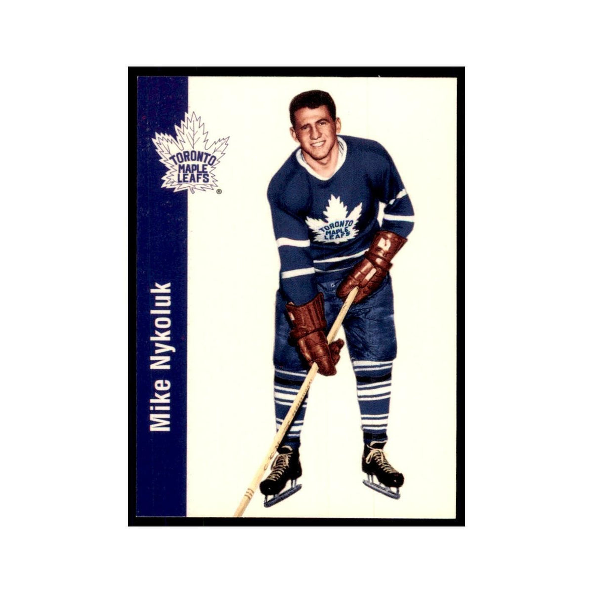 1994 Parkhurst Missing Link 1956-57 Mike Nykoluk Toronto Maple Leafs #130