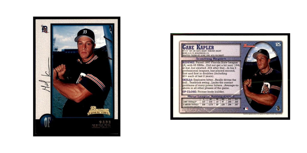 1998 Bowman Gabe Kapler Baseball Cards #125