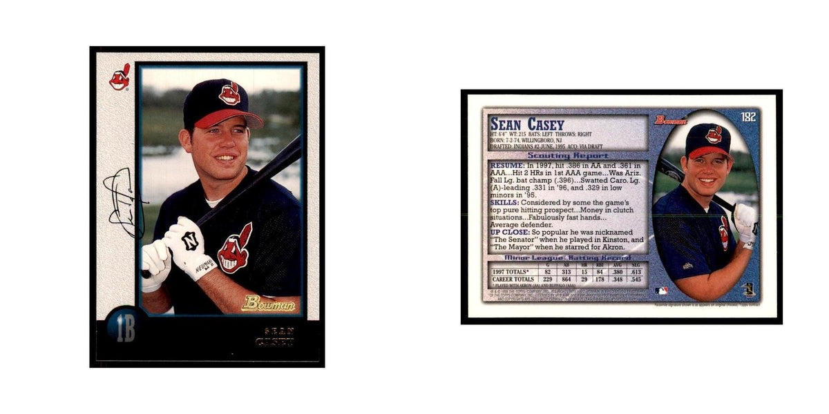 1998 Bowman Sean Casey Baseball Cards #182