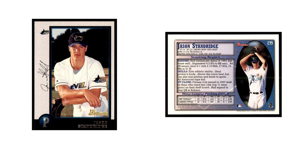 1998 Bowman Jason Standridge Baseball Cards #219
