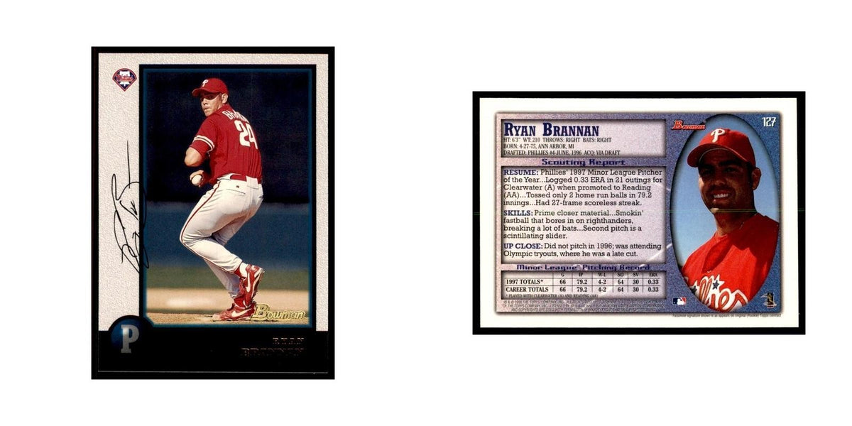 1998 Bowman Ryan Brannan Baseball Cards #127