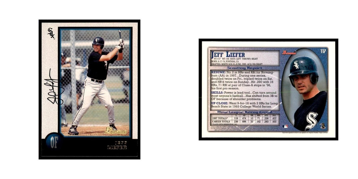 1998 Bowman Jeff Liefer Baseball Cards #117