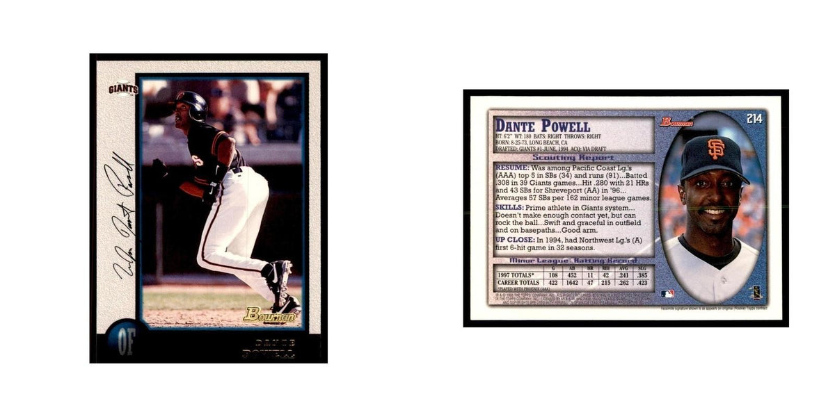 1998 Bowman Dante Powell Baseball Cards #214