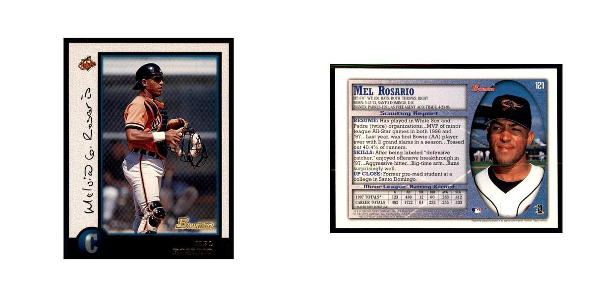 1998 Bowman Mel Rosario Baseball Cards #121