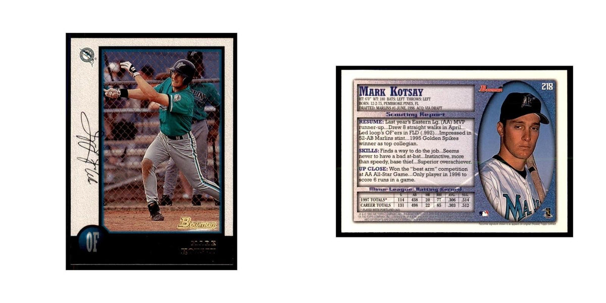 1998 Bowman Mark Kotsay Baseball Cards #218