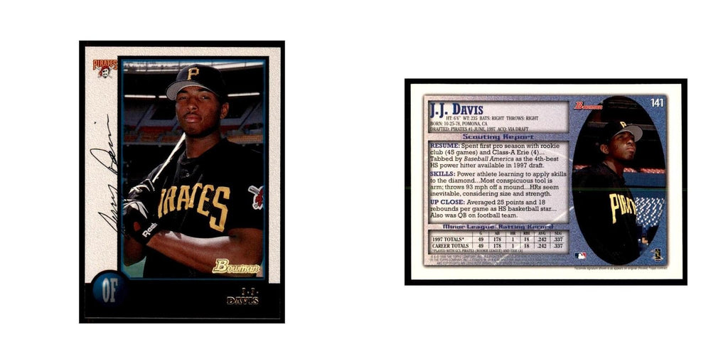 1998 Bowman J.J. Davis Baseball Cards #141
