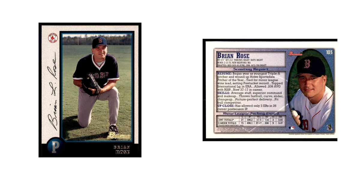 1998 Bowman Brian Rose Baseball Cards #103