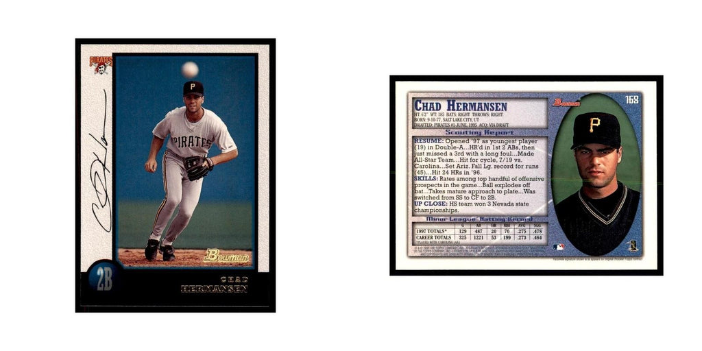 1998 Bowman Chad Hermansen Baseball Cards #168