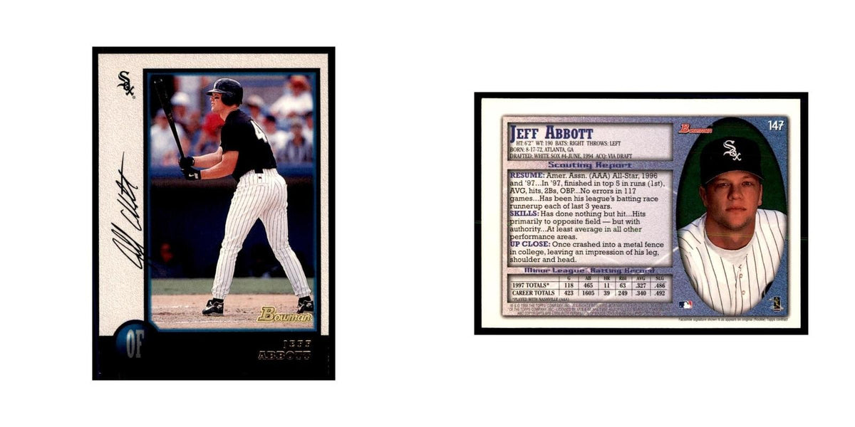 1998 Bowman Jeff Abbott Baseball Cards #147
