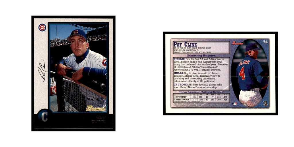 1998 Bowman Pat Cline Baseball Cards #94