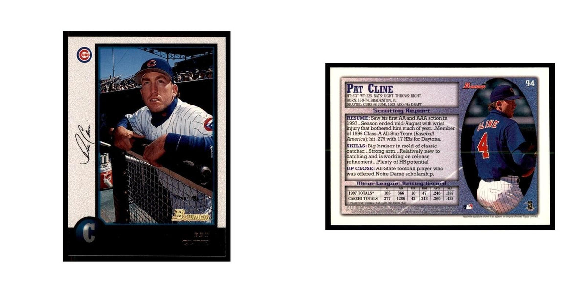 1998 Bowman Pat Cline Baseball Cards #94