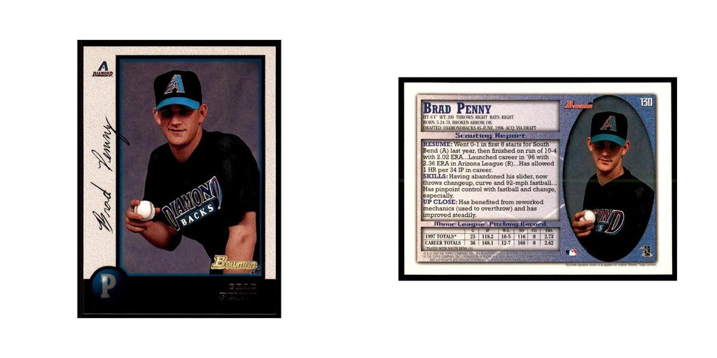 1998 Bowman Brad Penny Baseball Cards #130