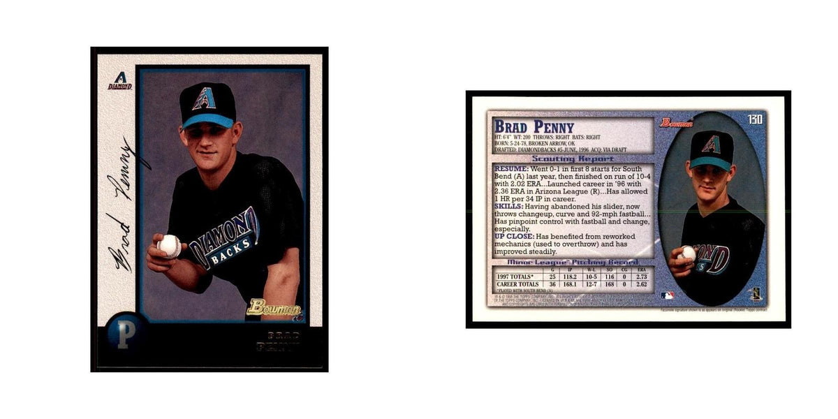 1998 Bowman Brad Penny Baseball Cards #130