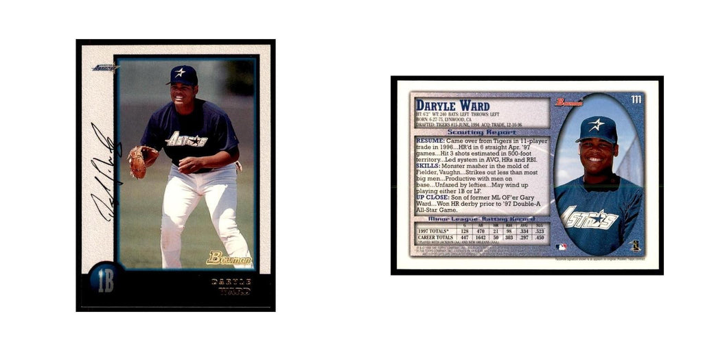 1998 Bowman Daryle Ward Baseball Cards #111