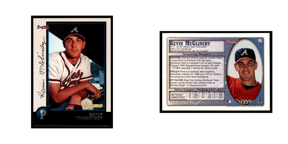1998 Bowman Kevin McGlinchy Baseball Cards #98