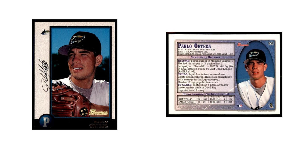1998 Bowman Pablo Ortega Baseball Cards #180