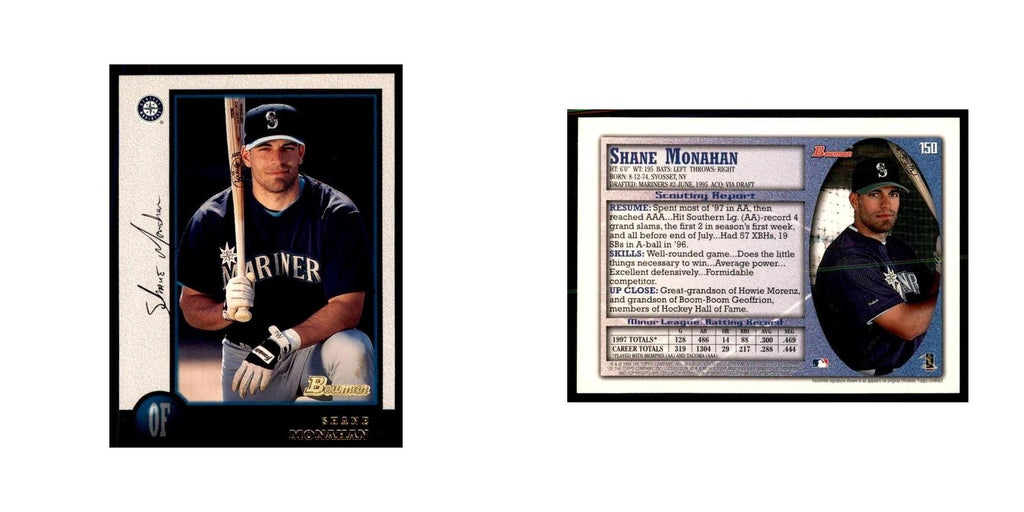 1998 Bowman Shane Monahan Baseball Cards #150