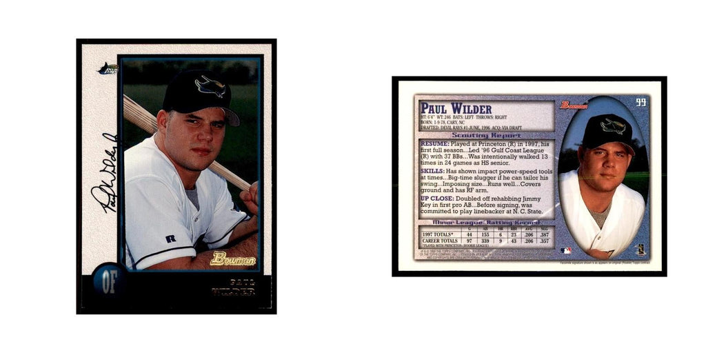 1998 Bowman Paul Wilder Baseball Cards #99