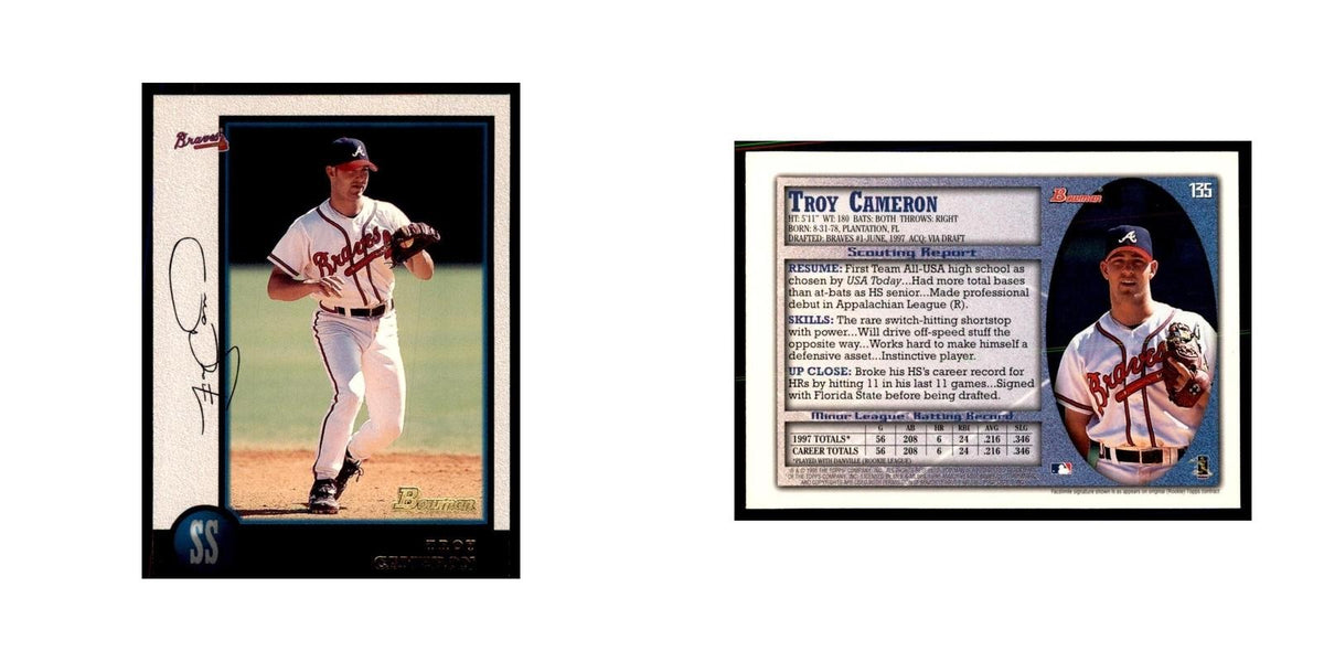 1998 Bowman Troy Cameron Baseball Cards #135