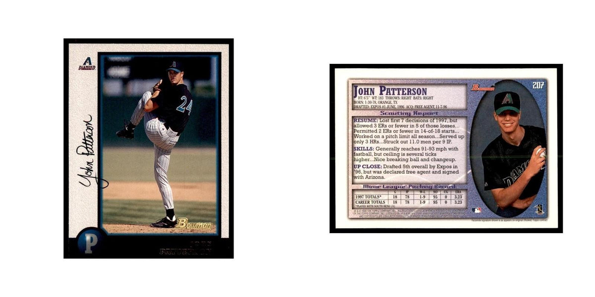 1998 Bowman John Patterson Baseball Cards #207