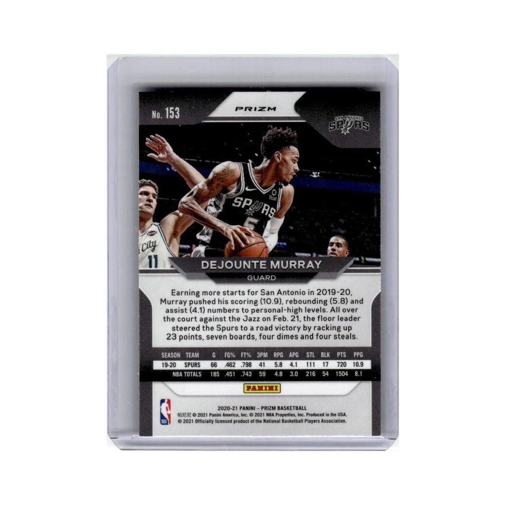 Dejounte Murray 2020 Panini Prizm Pink Ice #153 San Antonio Spurs NM