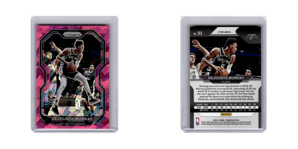 Dejounte Murray 2020 Panini Prizm Pink Ice #153 San Antonio Spurs NM