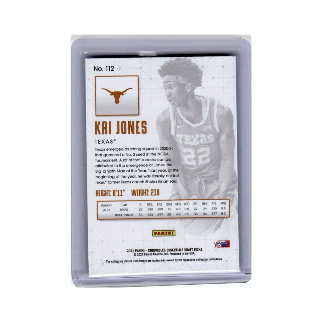 Kai Jones Rookie 2021 Panini Chronicles Essentials Draft Picks #112 NM