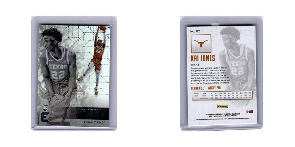 Kai Jones Rookie 2021 Panini Chronicles Essentials Draft Picks #112 NM