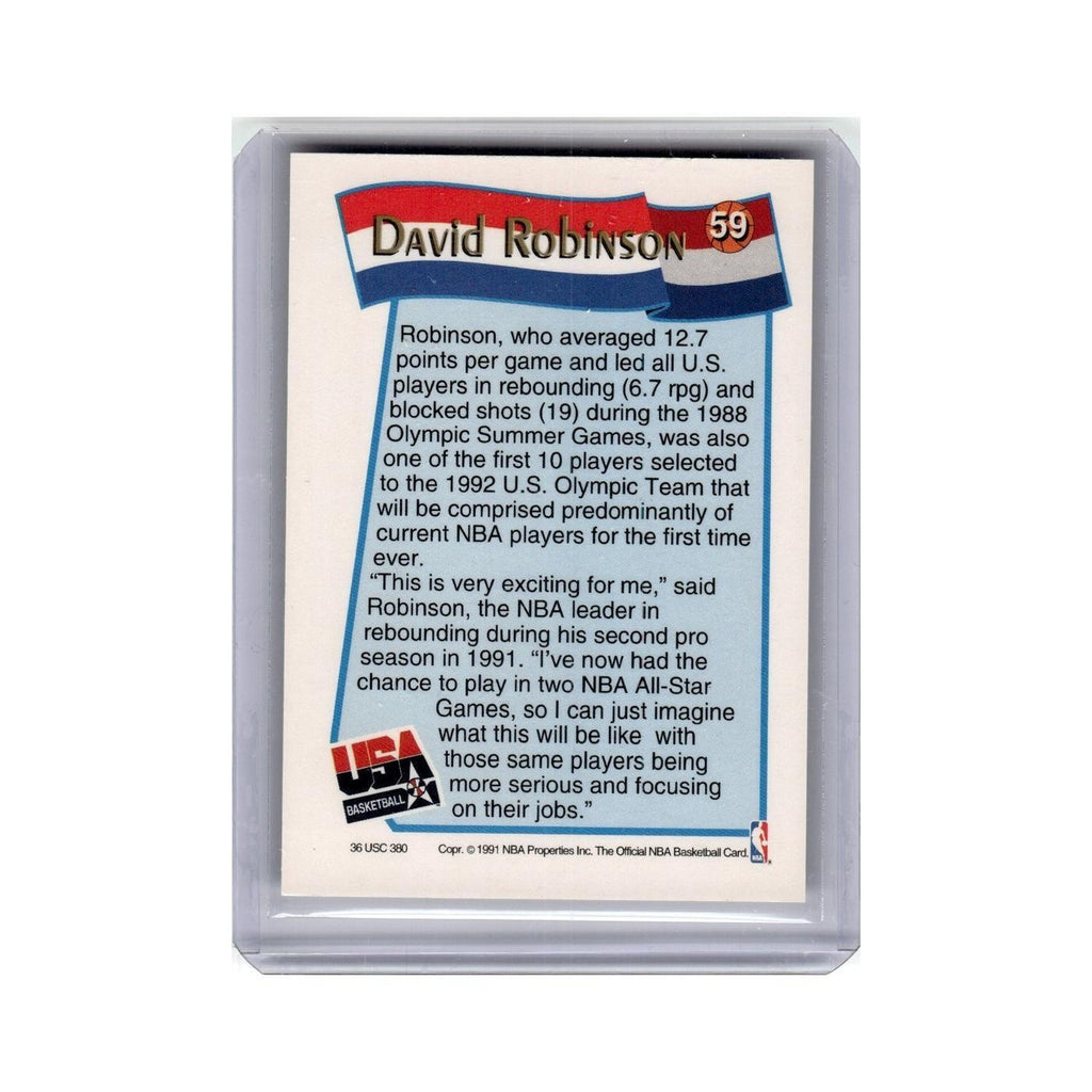 David Robinson 1991 Hoops #59 USA Basketball Card NM