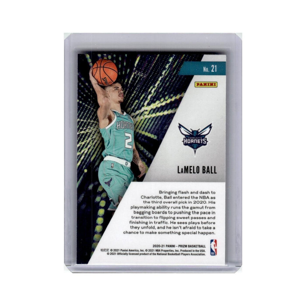 LaMelo Ball Rookie 2020 Panini Prizm Instant Impact #21 Charlotte Hornets NM
