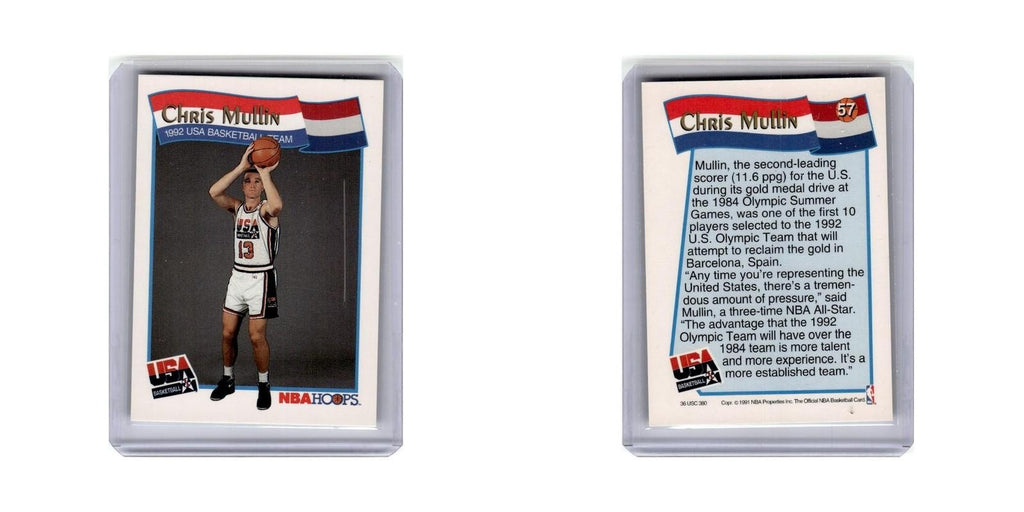 Chris Mullin 1991 Hoops #57 USA Basketball Card NM