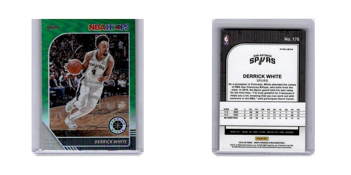 Derrick White 2019 Hoops Premium Stock Prizm #176 San Antonio Spurs NM