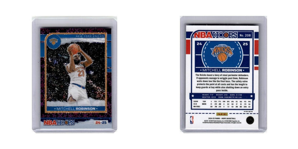 Mitchell Robinson 2024 Hoops #208 New York Knicks Basketball Card NM