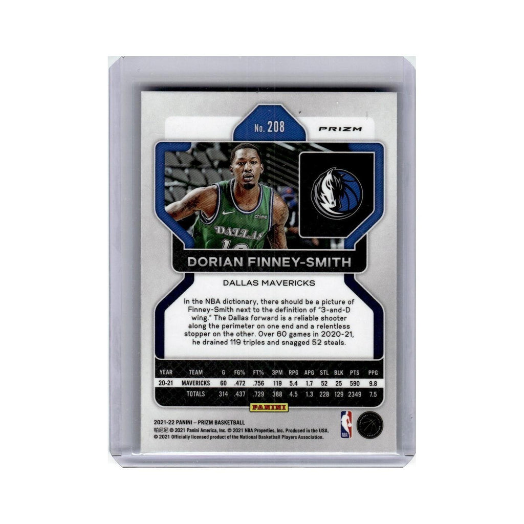 Dorian Finney-Smith 2021 Panini Prizm Green #208 Dallas Mavericks NM