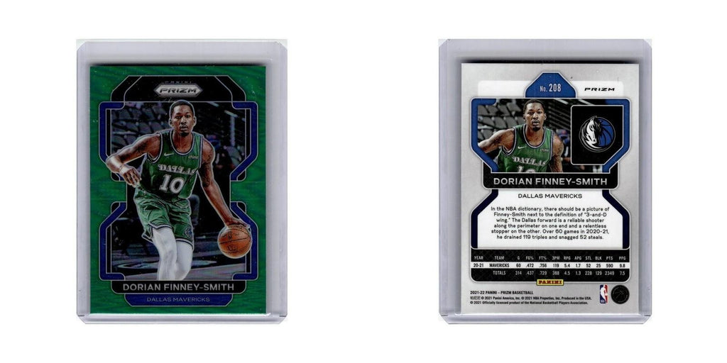 Dorian Finney-Smith 2021 Panini Prizm Green #208 Dallas Mavericks NM