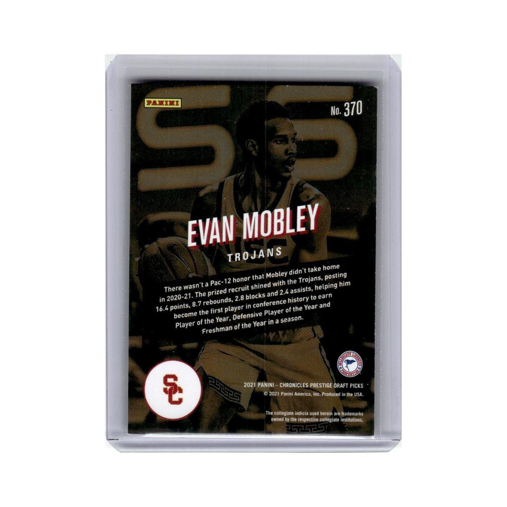 Evan Mobley Rookie 2021 Panini Chronicles Prestige Draft Picks #370 NM