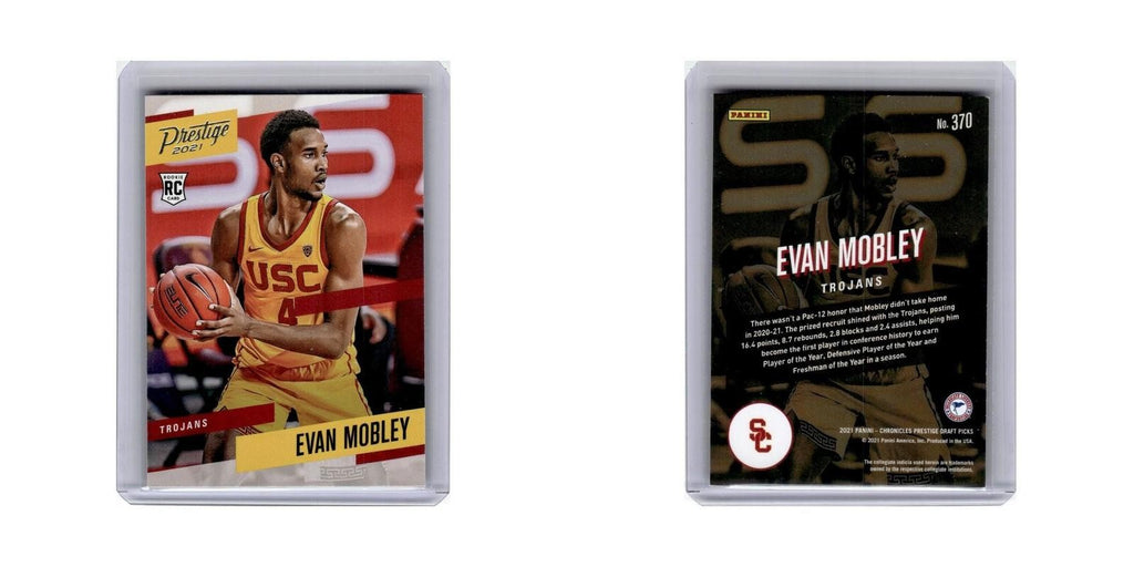 Evan Mobley Rookie 2021 Panini Chronicles Prestige Draft Picks #370 NM