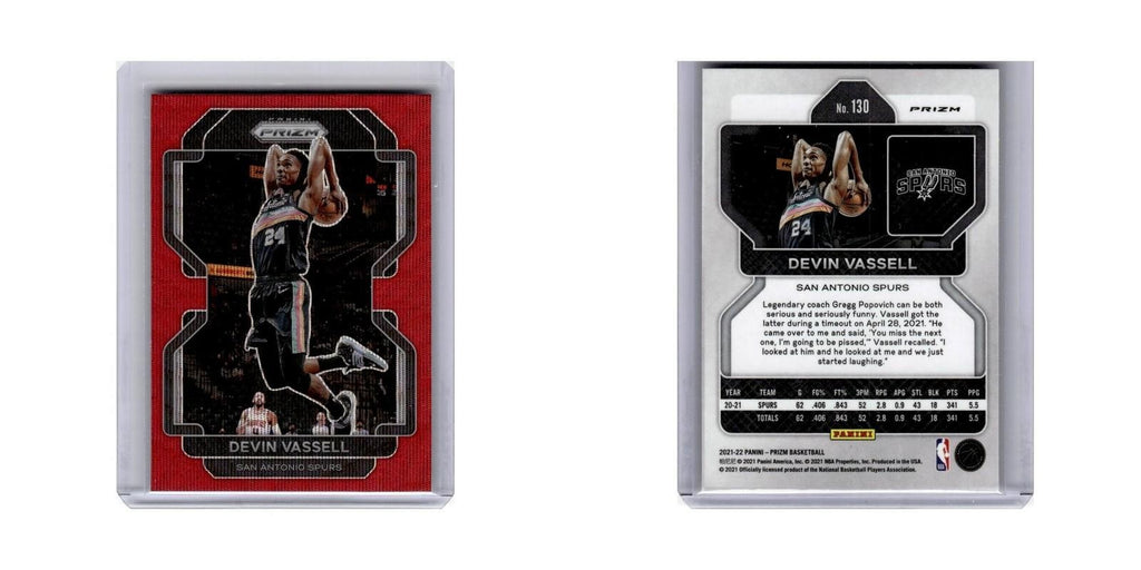 Devin Vassell 2021 Panini Prizm Red #130 San Antonio Spurs Basketball Card NM