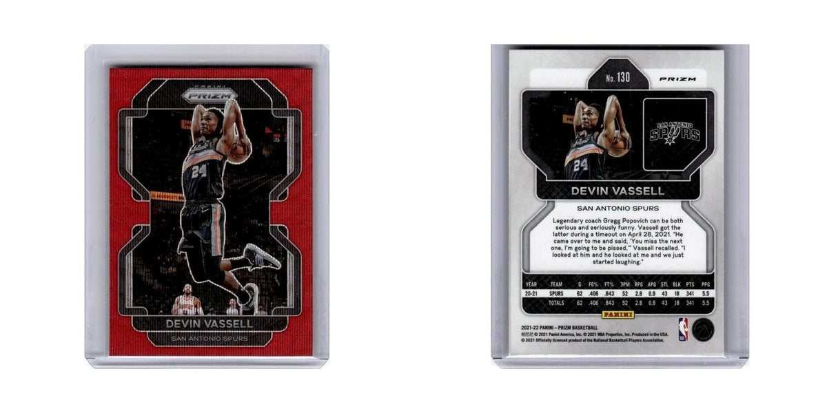 Devin Vassell 2021 Panini Prizm Red #130 San Antonio Spurs Basketball Card NM