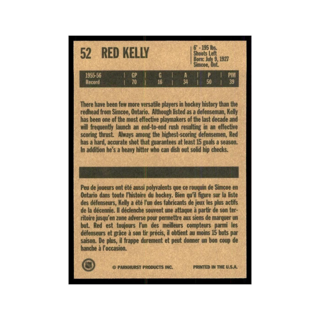 1994 Parkhurst Missing Link 1956-57 Red Kelly Detroit Red Wings #52